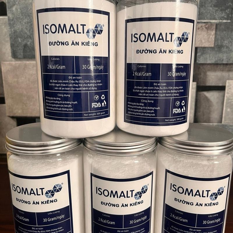 Đường ăn kiêng Isomalt  nhập khẩu Đức (500gr), hỗ trợ người tiểu đường, ăn kiêng ( chiết tách từ bao 25kg ) duong an kieng