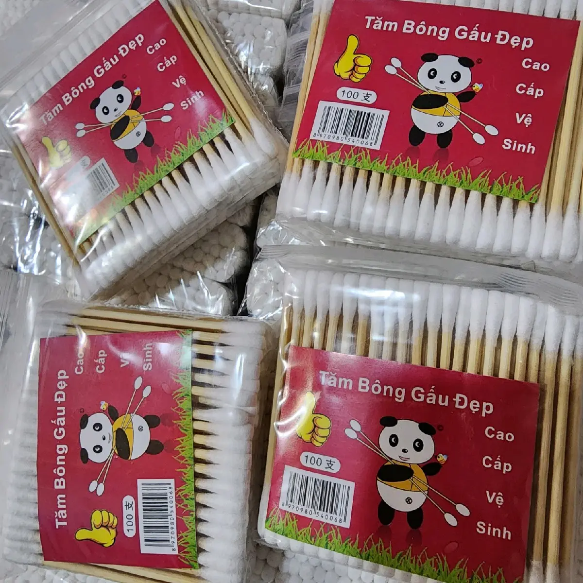 Combo 24 gói ( 2400 c)  Tăm Bông vệ sinh tai,...
