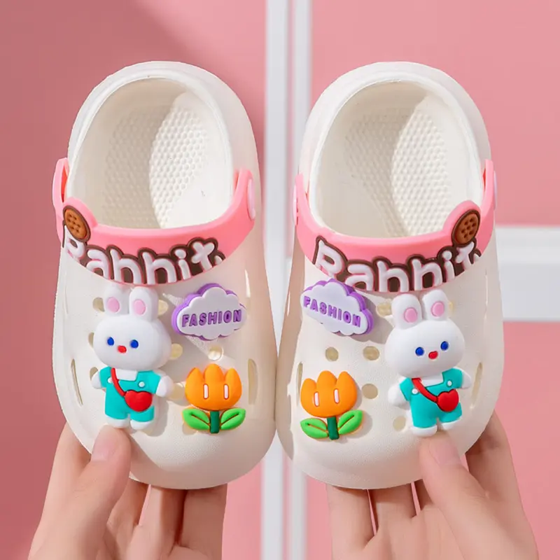 PROMO 6.6 IMPORT OkayBaby B342 Sandal Slop Rabbit Anak Perempuan Kekinian Casual Fashion Sendal Baim Anak Bayi Cewek Lucu Anti Slip Bahan Empuk Karet Jelly Anti LicinUmur 9 bulan-5 Tahun Terbaru 6