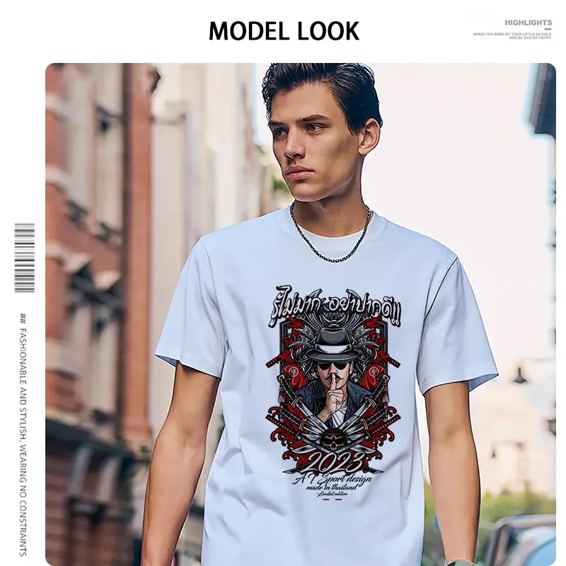 2025 printed couple T-shirt for men and women
