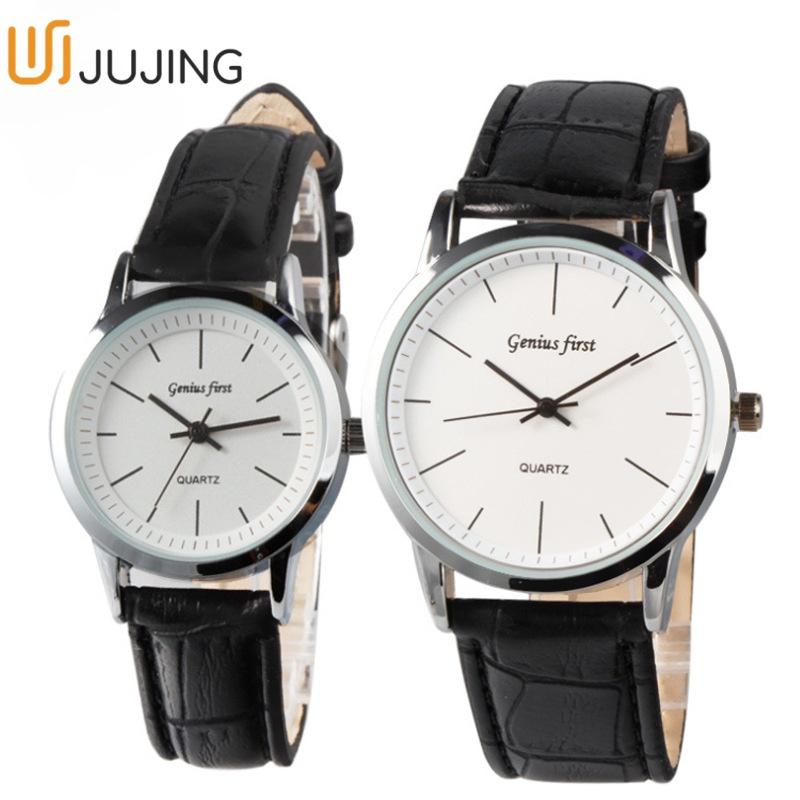 Đồng Hồ Cặp Đôi, Không Thấm Nước, Thiết Kế Hợp Xu hướng Giá Cả Phải Chăng, Da Sang Trọng, Dây Đeo Tay Hợp Kim Cao Cấp, Thích Hợp Cho Các Cặp Đôi 3