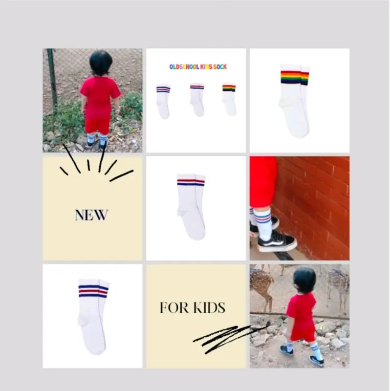 kaos kaki anak oldschool Katun 1