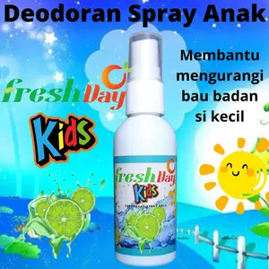 DEO ANAK DEODORANT SPRAY ANAK FRESH DAY DEODORANT SPRAY PREMIUM  60ml / NATURAL DEO FRESHDAY DEODORANT DEWASA / DEODORANT AlAMI bebas alkohol anti-penuaan aman tawas organik anti-keringat deodorant tawas