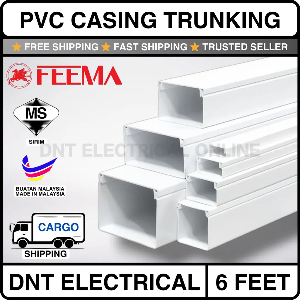 Wayar Pvc PVC Casing Wiring / PVC Trunking / Wayar Elektrik Casing Sirim Approved ...