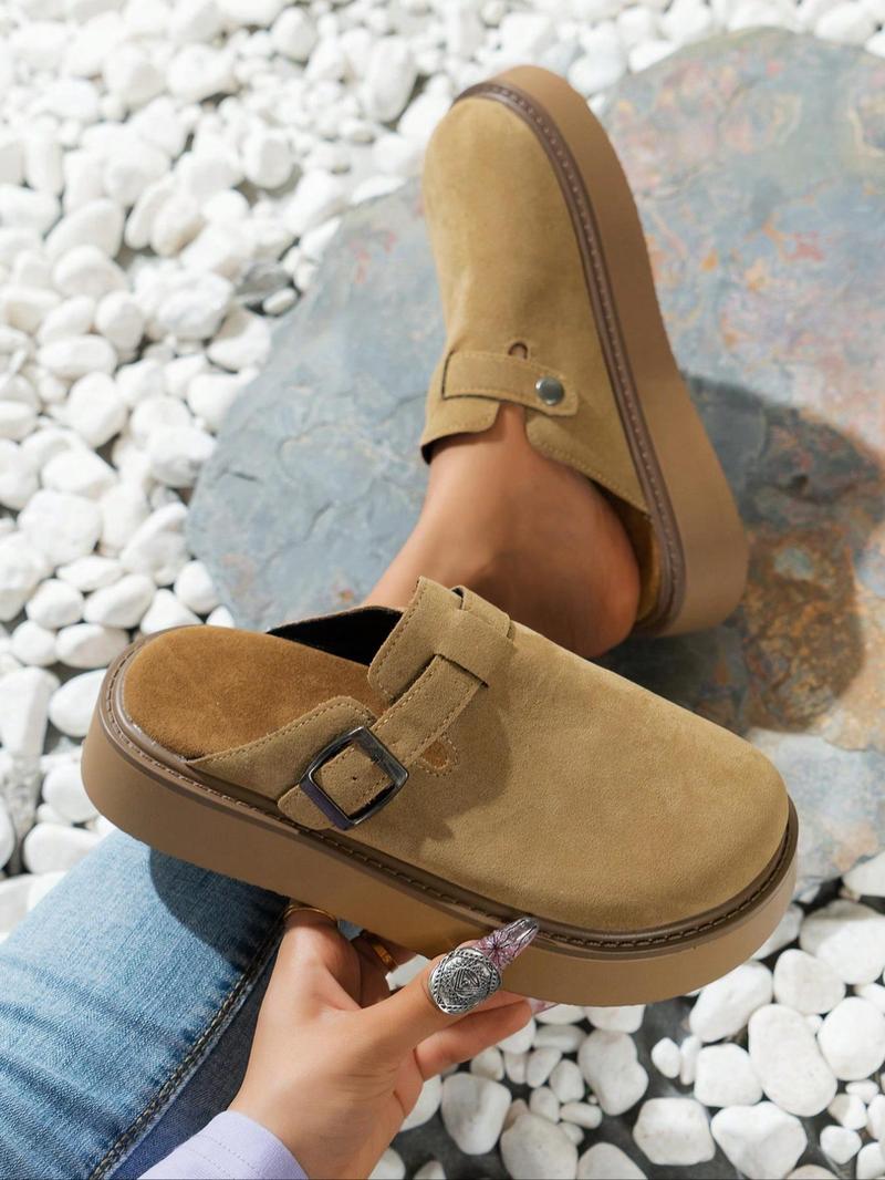 Product Introduction of Women's Solid Color Slip on Walking Shoes, Casual Comfortable Non-slip Shoes for Daily Wear, Female All-match Round Toe Shoes for Daily Wear Footwear Girl Slipon Apricot 7