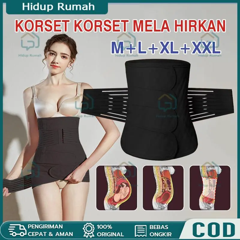 Korset Postpartum 3in1 Stagen - Pengecil Perut, Pemulihan Pasca Melahirkan | Nyaman Digunakan, Fitur 3in1 untuk Punggung & Pinggang | Cocok untuk Ibu Baru, Ibu Pasca Melahirkan & Ingin Perut Langsing