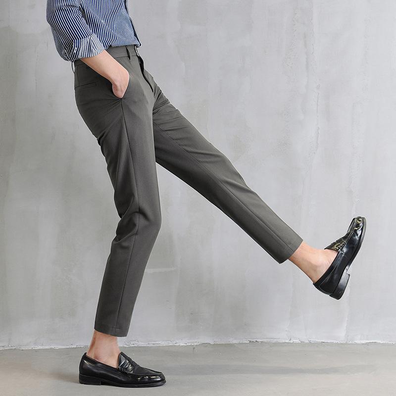 Product Introduction of CYD clothes Fashion Slacks Pants Men กางเกงผู้ชาย กางเกงสแล็คชาย กางเกง ส่วนชาย กางเกงเกาหลีชาย กางเกงผู้ชาย ผ้าฝ้าย กางเกงขายาวชาย สไตล์เกาหลี Black Casual Low Waist White 6