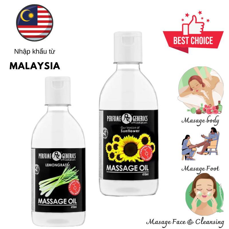 Dầu massage body,dầu massage foot, dầu massage face Perfume Generics-410ml/chai nhập khẩu từ Malaysia  Dưỡng Body 2