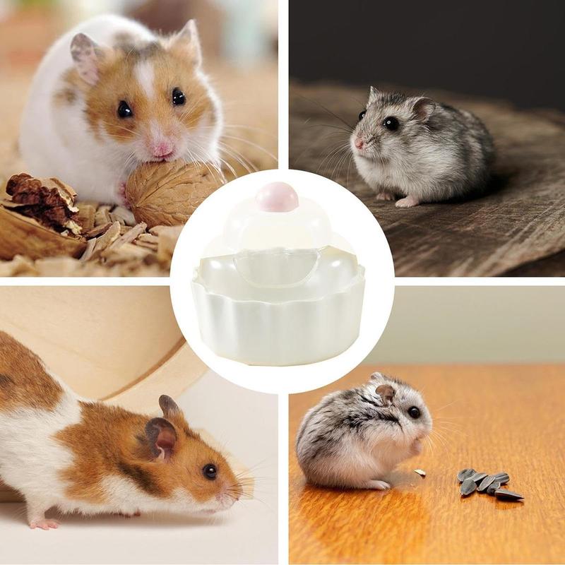 Adorable Transparent Hamster Bathtub & Sand Box | for Hamsters, Chinchillas & Mice | Pet Accessories, Hideout & Bath Supplies #HamsterToys #SmallPetBath #PetAccessories #HamsterBathroom #TransparentPetBasin #SmallPetHideout 4