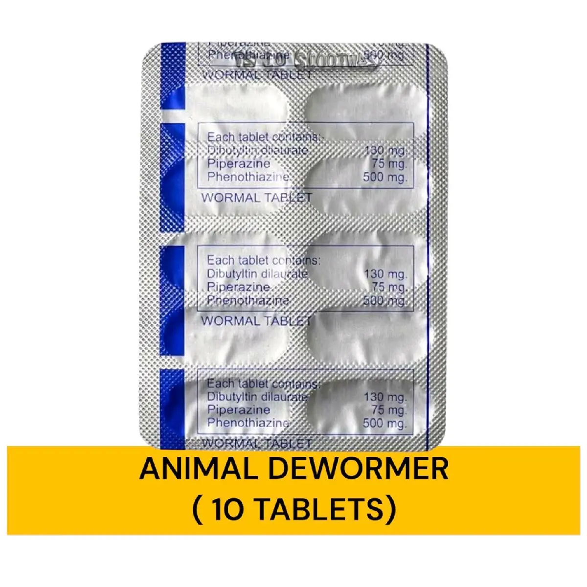Wormal Tablet Battlecock (10 Tablets) - Anthelmintic that Works Even ...
