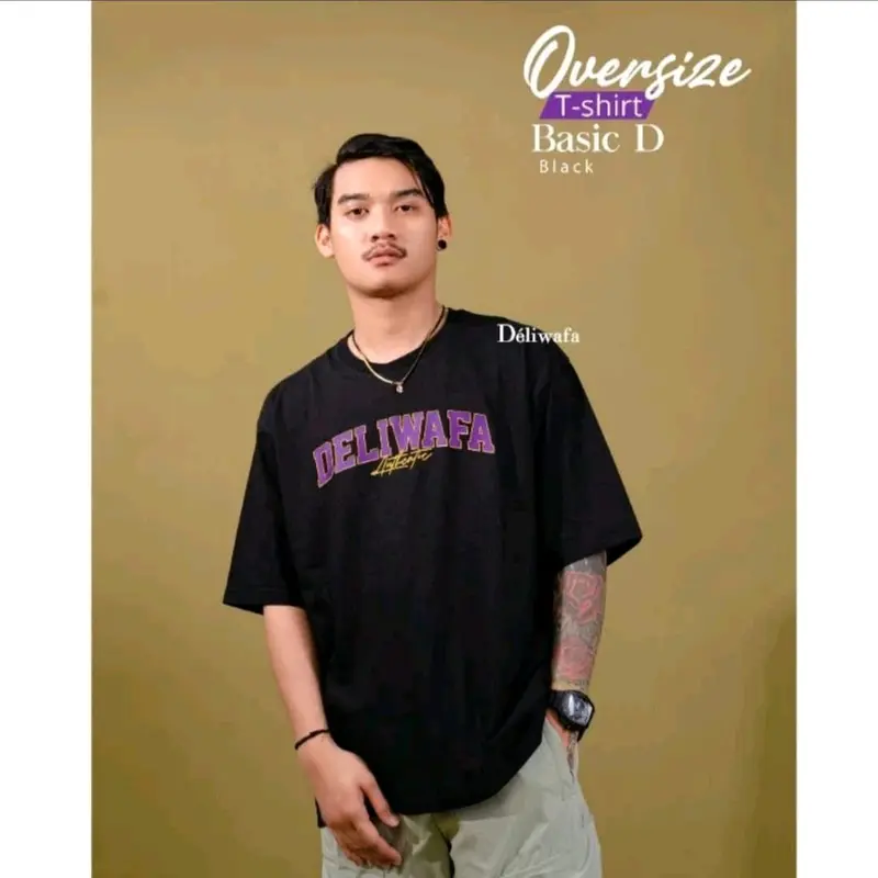 T-shirt terbaru Kaos Deliwafa special gilga said bahan combet 30s size M - 5XL 2