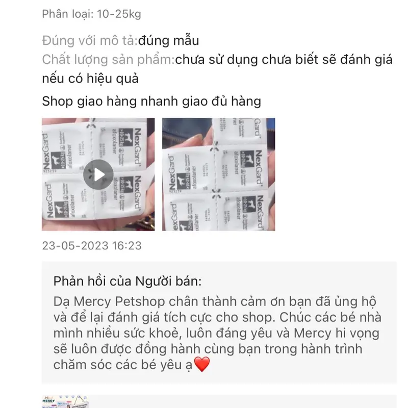 (Chính hãng Date mới) Lẻ 1 Viên Nexgard phòng và trị ve rận bọ chét ghẻ xà mâu cho Chó vị thịt bò thơm ngon 3