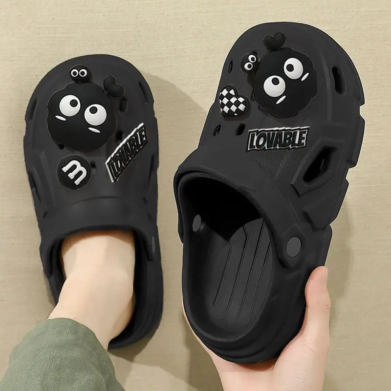 2024 New Coros Shoes Female Couple Non Slip Outdoor Outdoor Baotou Beach Sandal Slippers Platform Men's Shoes Home