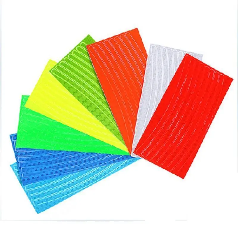 Fluorescent MTB Bike Bike Sticker Cycling Wheel Rim Reflective Stickers Decals