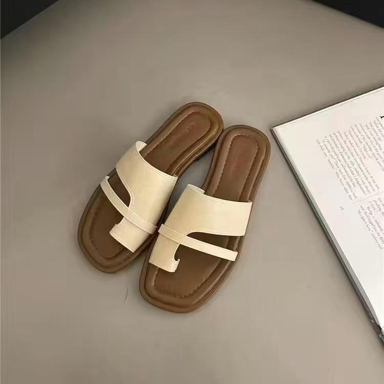 Vận Chuyển 24 Giờ 【DEAL CUỐI: GIẢM 20.000Đ】 Dép Nữ Quấn Ngón Kiểu La Mã | Thiết Kế Vuông Thời Thượng Đi Biển & Dạo Phố Giày Đế Bằng La Mã, Giày Đế Bằng, Giày Đầu Vuông, Giày Dép Bãi Biển. 6