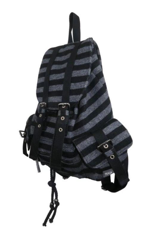Product Introduction of Newjeans Same Tensedance Korean Flat Stripe Machine Can Casual Plaid Backpack Large Capacity 7