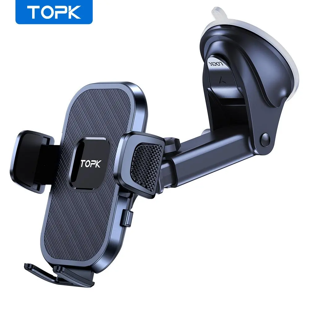 Cell Phone Holder for Car with Hook, 360° Rotation Air Vent Car Phone Holder, Universal Mobile Phone Mount Compatible with iPhone Samsung Huawei Xiaomi and More