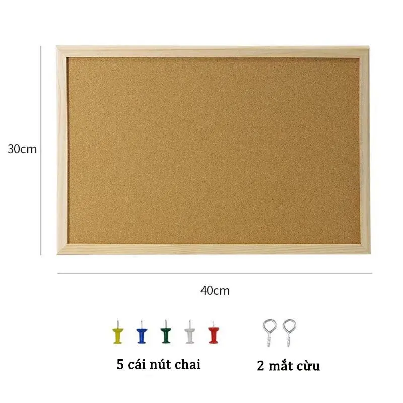 Khung ảnh trang trí tường, bảng tin bằng gỗ, ghim ảnh, móc treo chìa khóa, bảng nút chai, móc treo tranh, bảng tin nút chai, gửi đinh 7