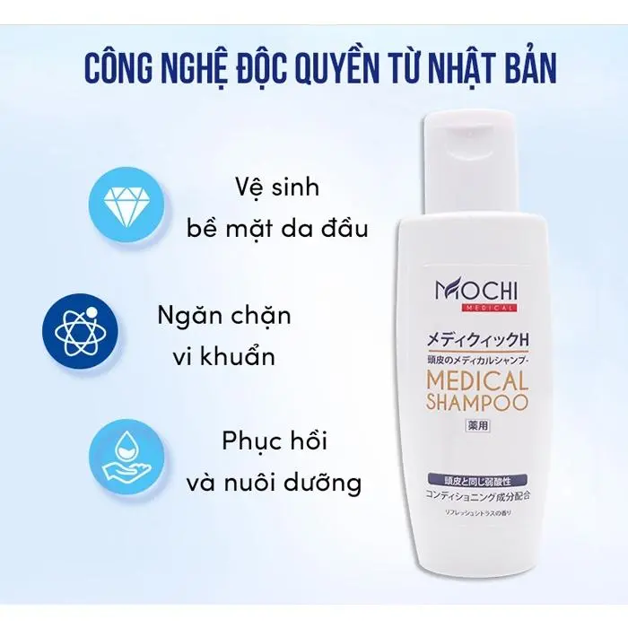 Dầu gội chống gàu Mochi Medical Nhật Bản dầu gội sạch gàu Mochi hết nấm ngứa trong 2 tuần 6