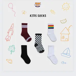 Kaos Kaki Oldschool Anak Bayi Laki Perempuan Unisex 1 - 5 Tahun Katun