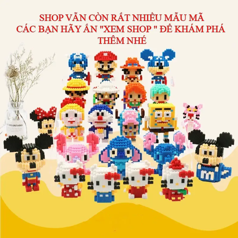 Đồ chơi mô hình lắp ráp 3D hình nhân vật LUFFY Size Lớn có thể làm quà tặng hoặc Decor phòng 6