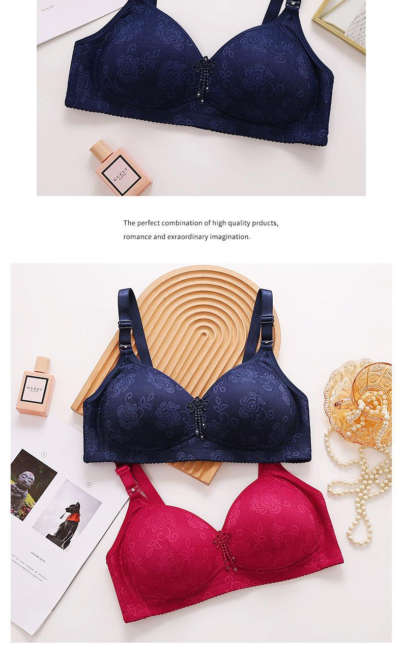 Product Introduction of Plus-size 36-46 BC Fixed Cup No underwire plus-size thin push-up bra for women with anti-sag back 6