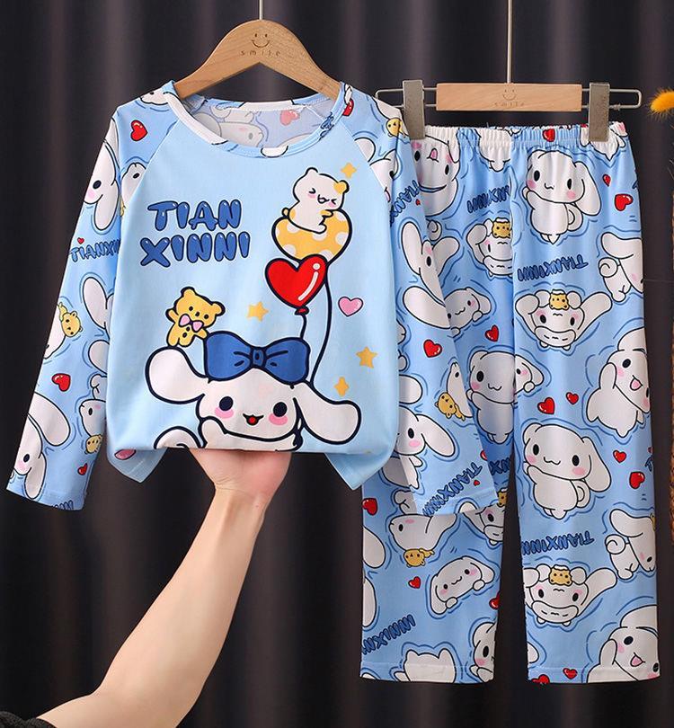 Product Introduction of Bộ Đồ Ngủ Trẻ Em, Hàng Mới Về, Mỏng Và Dài Tay, Thích Hợp Cho Mùa Xuân Và Mùa Thu, Cho Bé Gái, Trẻ Em Trung Và Lớn, Thiết Kế Hoạt Hình, Quần Áo Điều Hòa Không Khí, Bộ Quần Áo Mặc Nhà 17