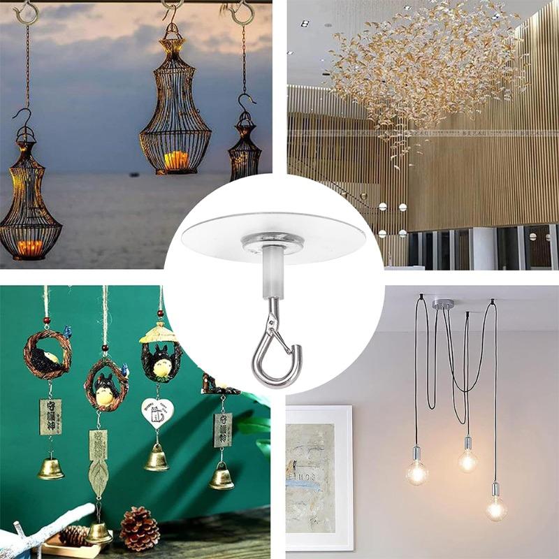 Product Introduction of Self-Adhesive Ceiling Hooks Strong Bearing Sticky Holder Kitchen Wall Key Hangers for Hanging Plants 29