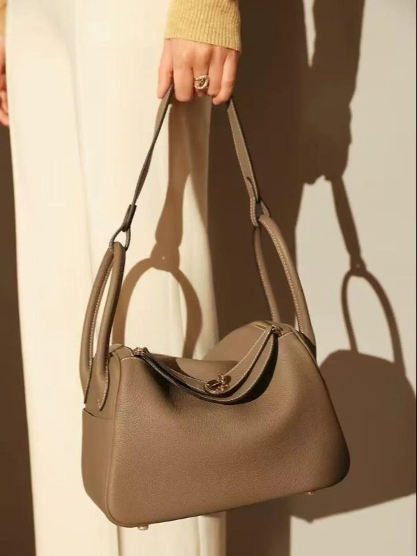 Women's Fashionable Solid Color Tote Bag, Casual Versatile Shoulder Bag for Daily Used, Trendy High-quality Daily Commuting Bag, Girl Fashionable Shopping Bag