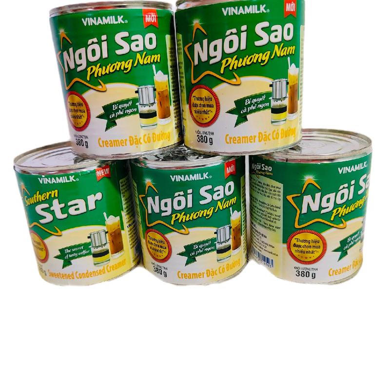 Combo 5 Lon Sữa Đặc Ngôi Sao Phương Nam 380g,Pha Cà  Phê Hoặc Làm Bánh Siêu Ngon