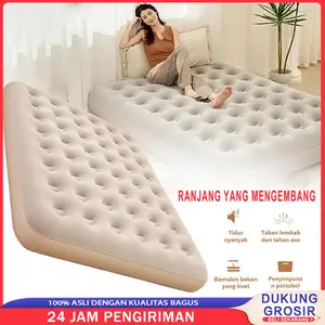 Kasur Angin / Air Bed Double Kasur Angin Bestway + pompa manual Bestway Paket Kasur Angin Double Biru/ Paket Kasur Tiup Air Bed Double Camping