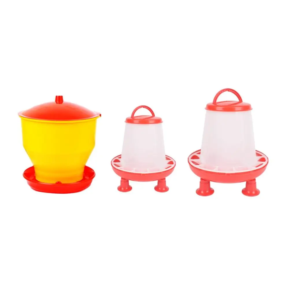 Chicken Feeder Farm Birds Automatic Feeding Bucket for Cockatiel Pigeon Duck