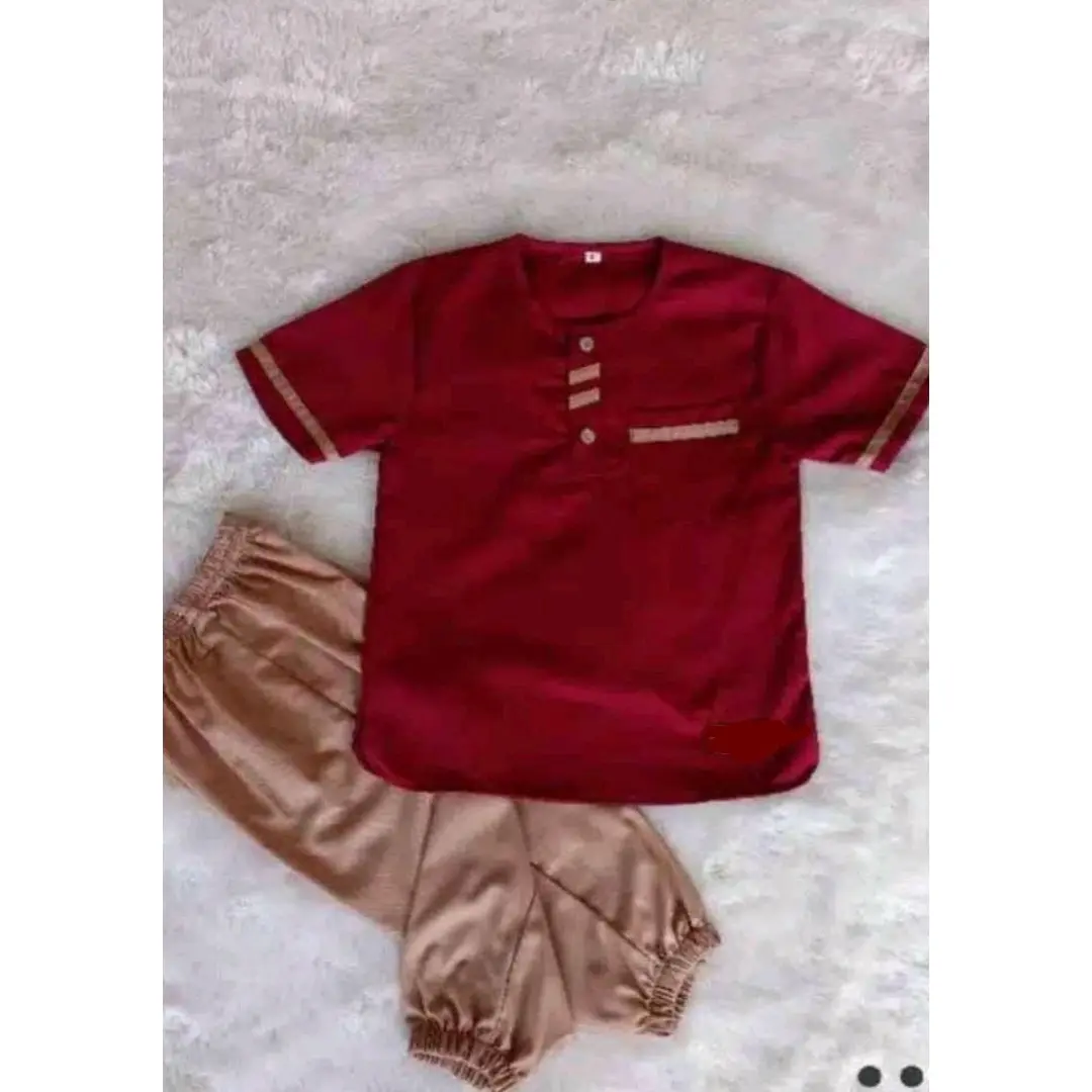baju Koko anak 1 s/d 2 tahun . Katun. Katun Toyobo Muslim Lembut Nyaman