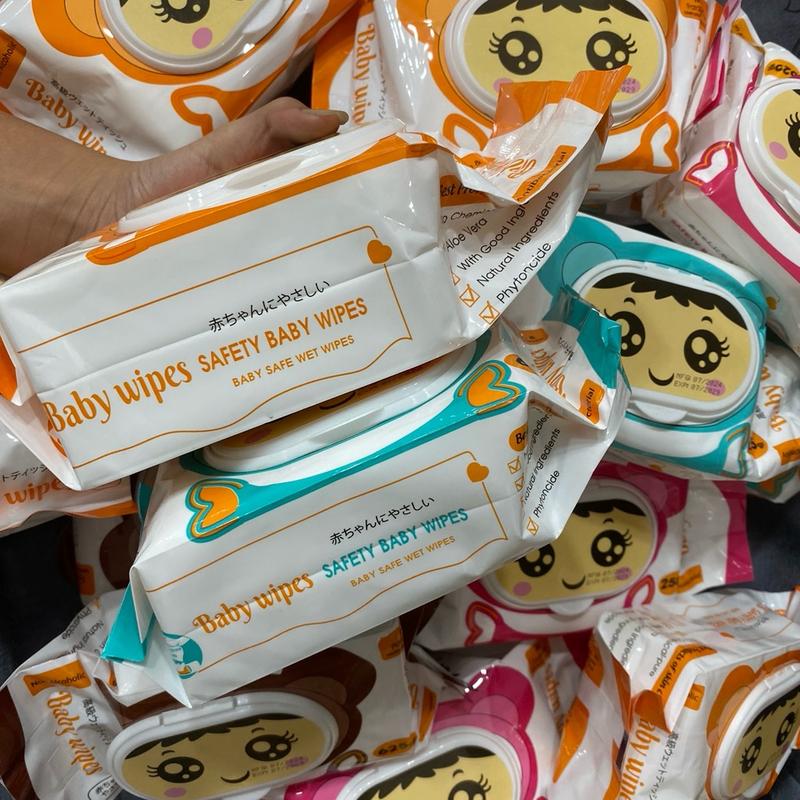 KHO xả: 10 bịch mỗi bịch 650 gr khăn giấy ướt BABY wipes TỜ TO , giấy không mùi an toàn cho em bé Khăn Ướt Cho Bé