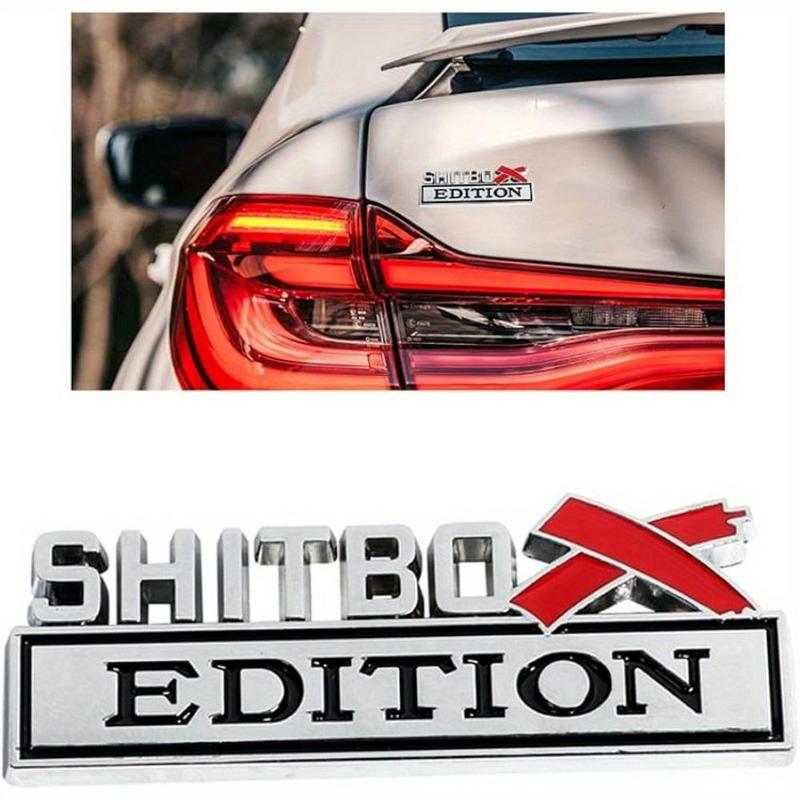 Shitbox Edition Emblems Badge Sticker Decal, 3D-metal Car Truck Fender Nameplate Decal Sticker for F-150 F250 F350 for Chevy Silverado for Chevrolet 2