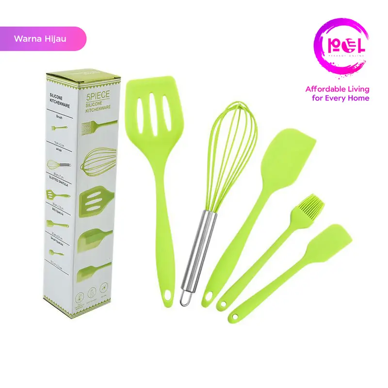 [POL] COD Spatula Silikon Set 5 in 1 | Sutil Dapur | Set Spatula Set 5 in 1 6