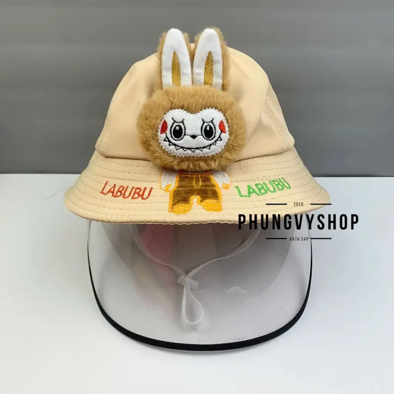 Có 2 Size 1-6 Tuổi_Mũ chống giọt bắn chắn gió bụi mưa bucket tai bèo vành phungvyshop-nón / Bo "KIẾNG" LABU TAI ĐỨNG/ 4