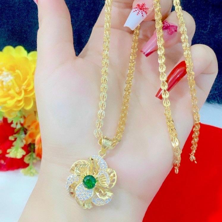 Dây chuyền đuôi phụng mặt hoa mai Trang Sức Nữ Women Trang Sức 5