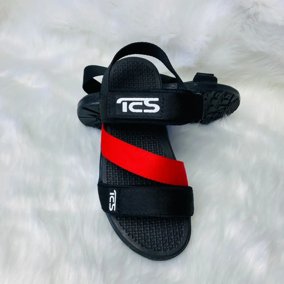 Dép Sandal TCS Hàng Xưởng Nam Nữ Chống Trượt Đế Cao Su Nhân Tạo - DéP, Đế Bằng