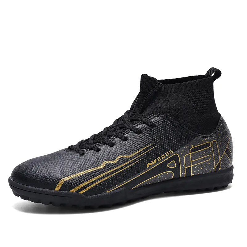 Fustal！34-46 Ready Unisex Plus Size Training Football Shoes Fashion All-terrain Football Shoes Wide Last Soccer Shoes