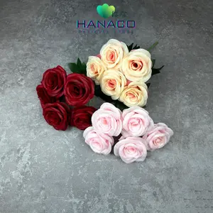 [COD] HANACO - Bouquet bunga P132 MEOLI (x5) ROSE BULGARIA Artifisial Dekorasi Tanaman