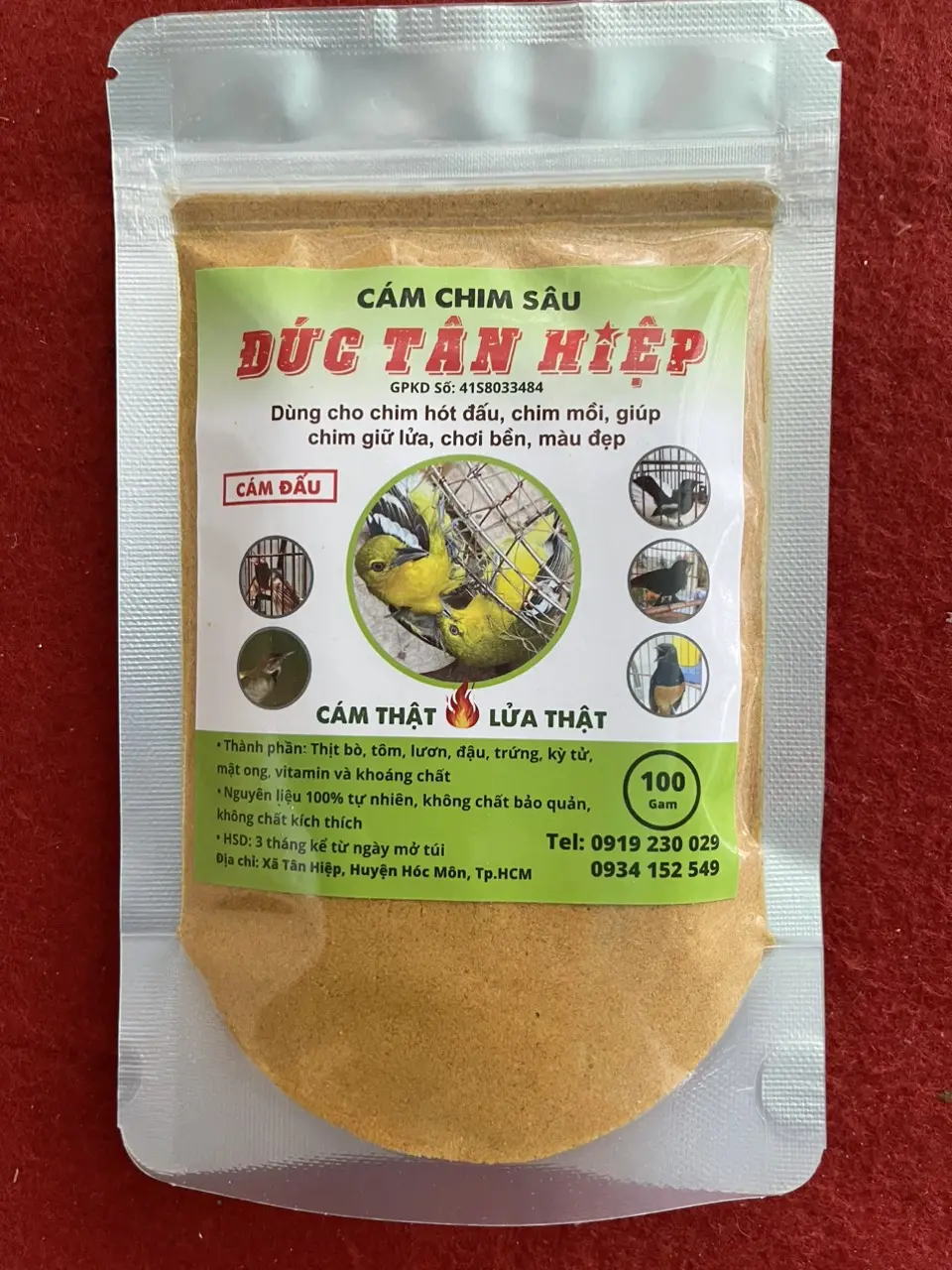 Cám chim sâu Đức Tân Hiệp dùng cho chim sâu giúp chim sung hót nhiều
