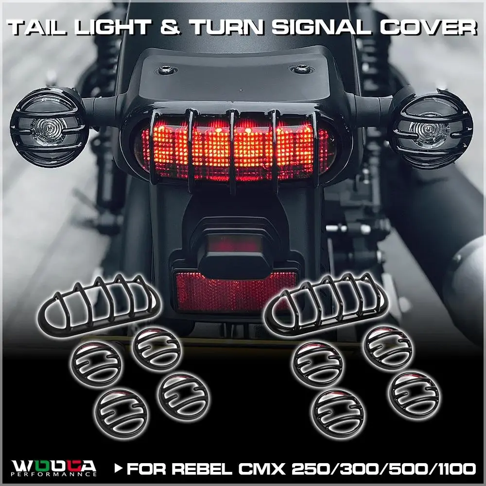 Tail Light Turn Light Cover For Honda Rebel CMX 250 300 500 1100 2020-2025 Turn Signal Tail Cover Guard Protection Brake Cap