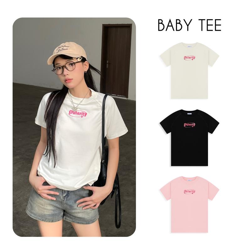 Áo Thun Baby Tee Outerity - Heart Satellite Tee Unisex Nam Nữ Localbrand Top Cổ Tròn Cotton Women