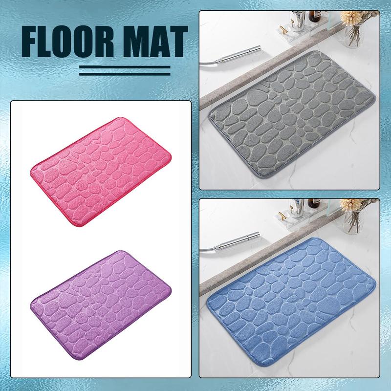 Foot Mats Water-Absorbent Dirt-Resistant Coral Fleece Thickened ...