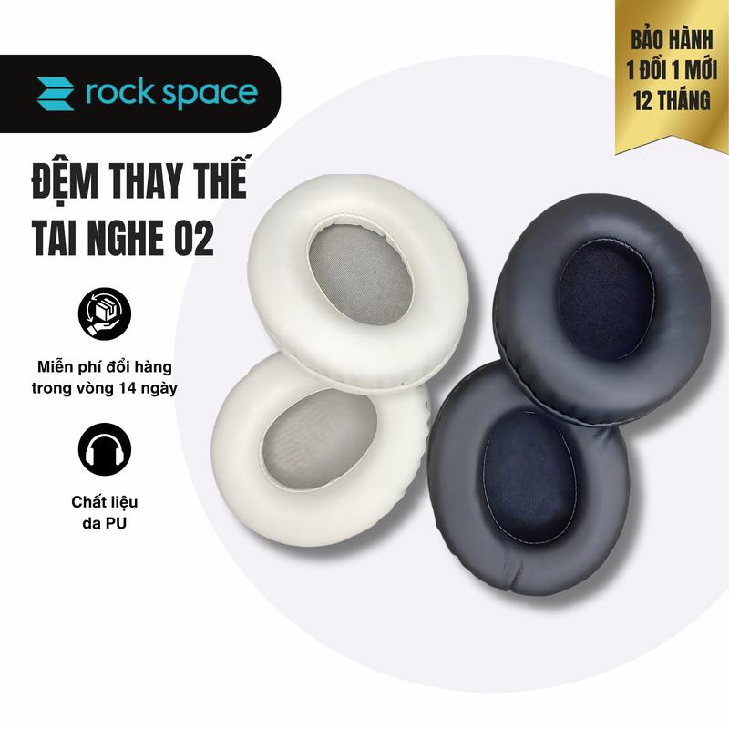 Đệm thay thế tai nghe da PU Headphone Tai nghe bluetooth chụp tai Rockspace O2 O3 màu đệm thay thế Phụ Kiện Nghe Nhạc hoàn hảo