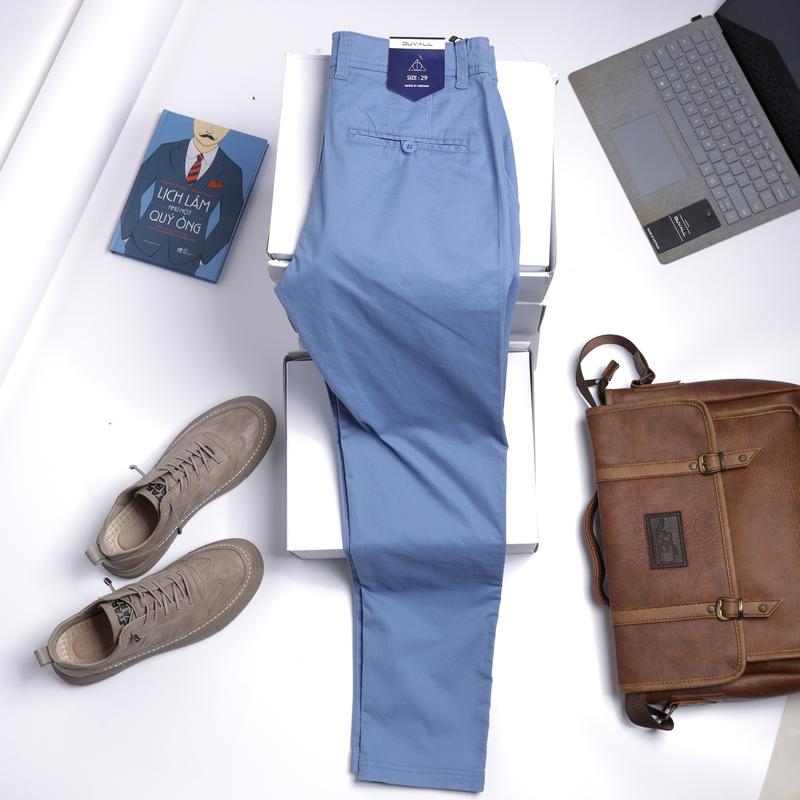 Quần dài nam Kaki co giãn chuẩn form basic, Kaki cotton cao cấp DUVALL 1 ( Size 28-36 ) Jean Menswear Pants Có Túi ( CAMRI x DUVALL )