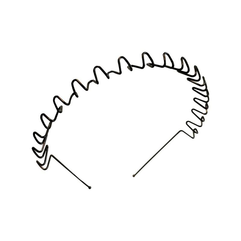 Product Introduction of Elegnat Cross Wave Shape Headband Double Layer Spring Shape Thin Metal Hair Hoop Headwear Hair Accessories Men Hair Bands Daily 13