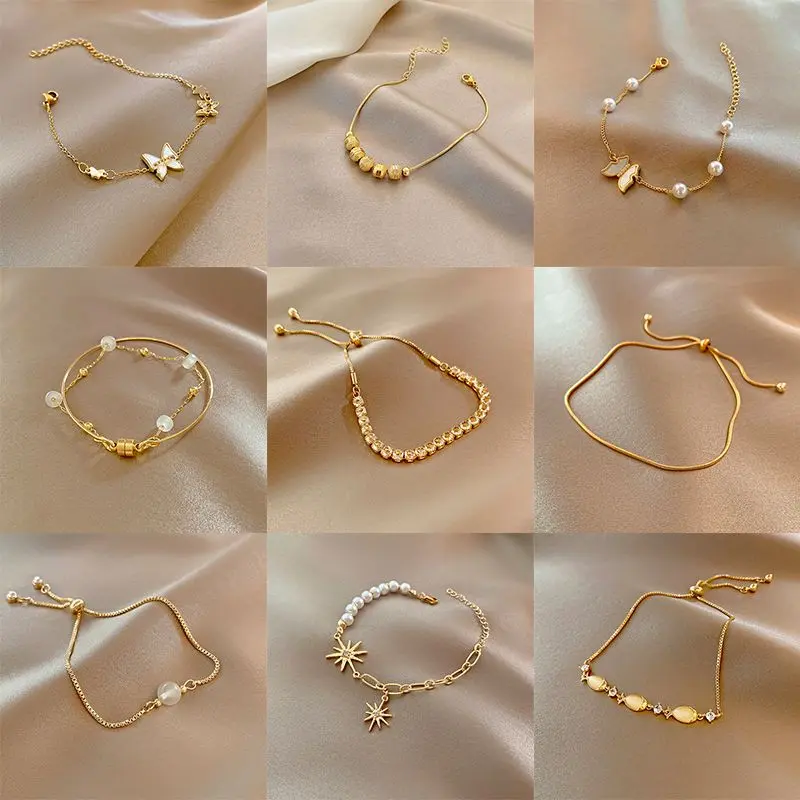 Vòng Tay Thép Titan Cao Cấp, Thiết Kế Mới Tinh Tế, Không Phai Màu, Dành Cho Nữ, Thích Hợp Cho Phong Cách Ins Và số lượng ít, Đơn Giản Và Mới, Vòng Tay Cổ Điển Cá Tính Normcore, 2024 Phụ Kiện