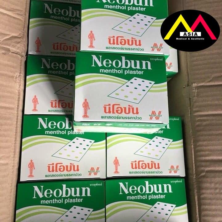 Miếng dán NEOBUN Plaster đau cơ bong gân bầm tím trật khớp do vận động thái lan 7